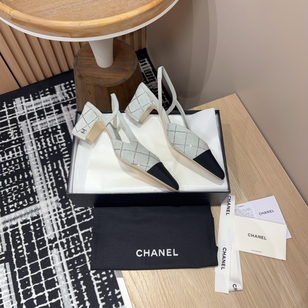 高仿Chanel*25C系列G31319小羊皮休閒單鞋灰色2CM免檢版