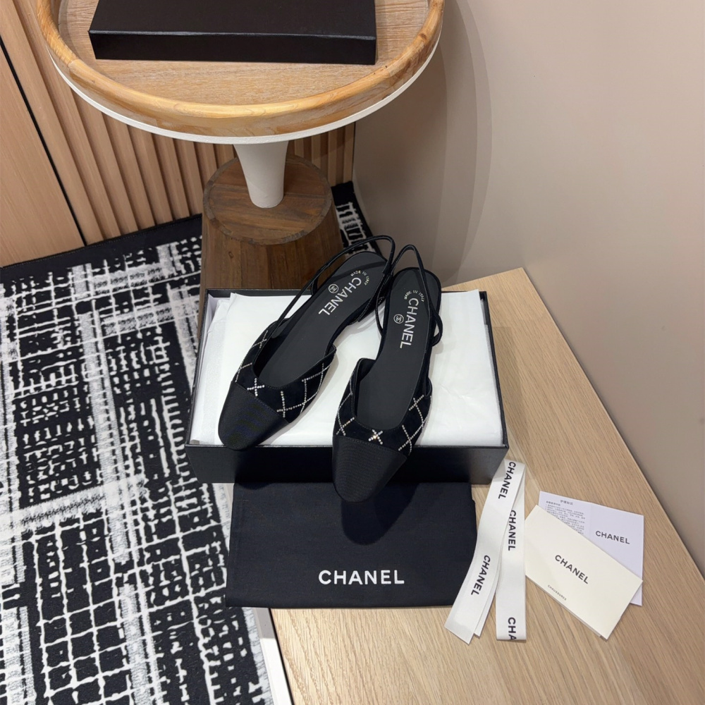 高仿Chanel*25C系列G31331小羊皮休閒平底鞋黑色2CM免檢版
