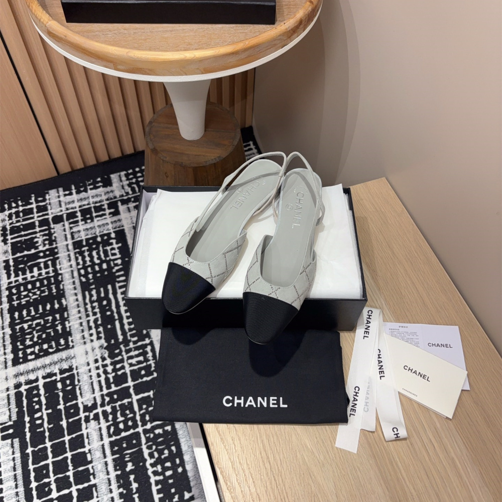 高仿Chanel*25C系列G31319小羊皮休閒平底鞋灰色2CM免檢版