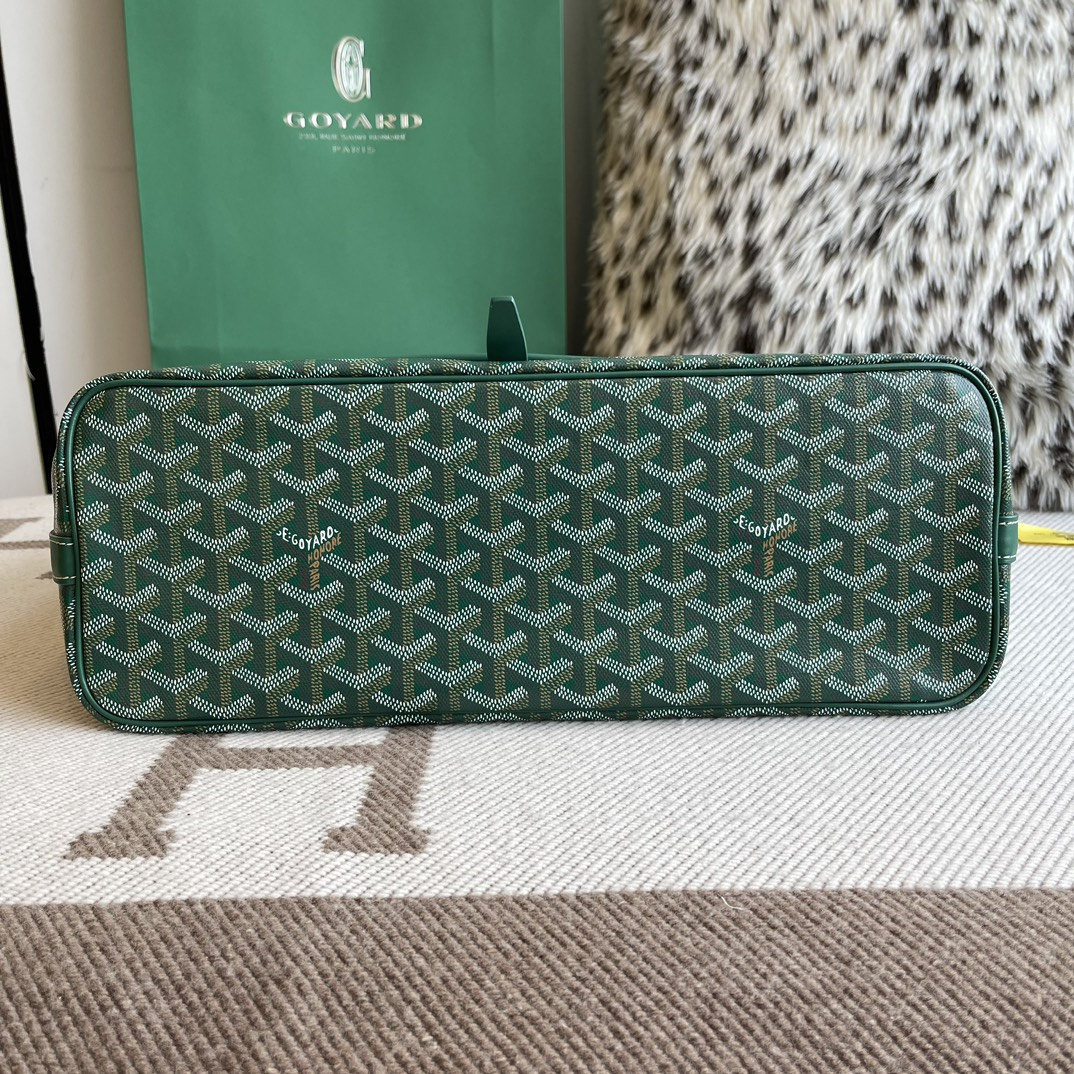 高仿Goyard*Capetien系列CAPETIX郵差包綠色中號免檢版
