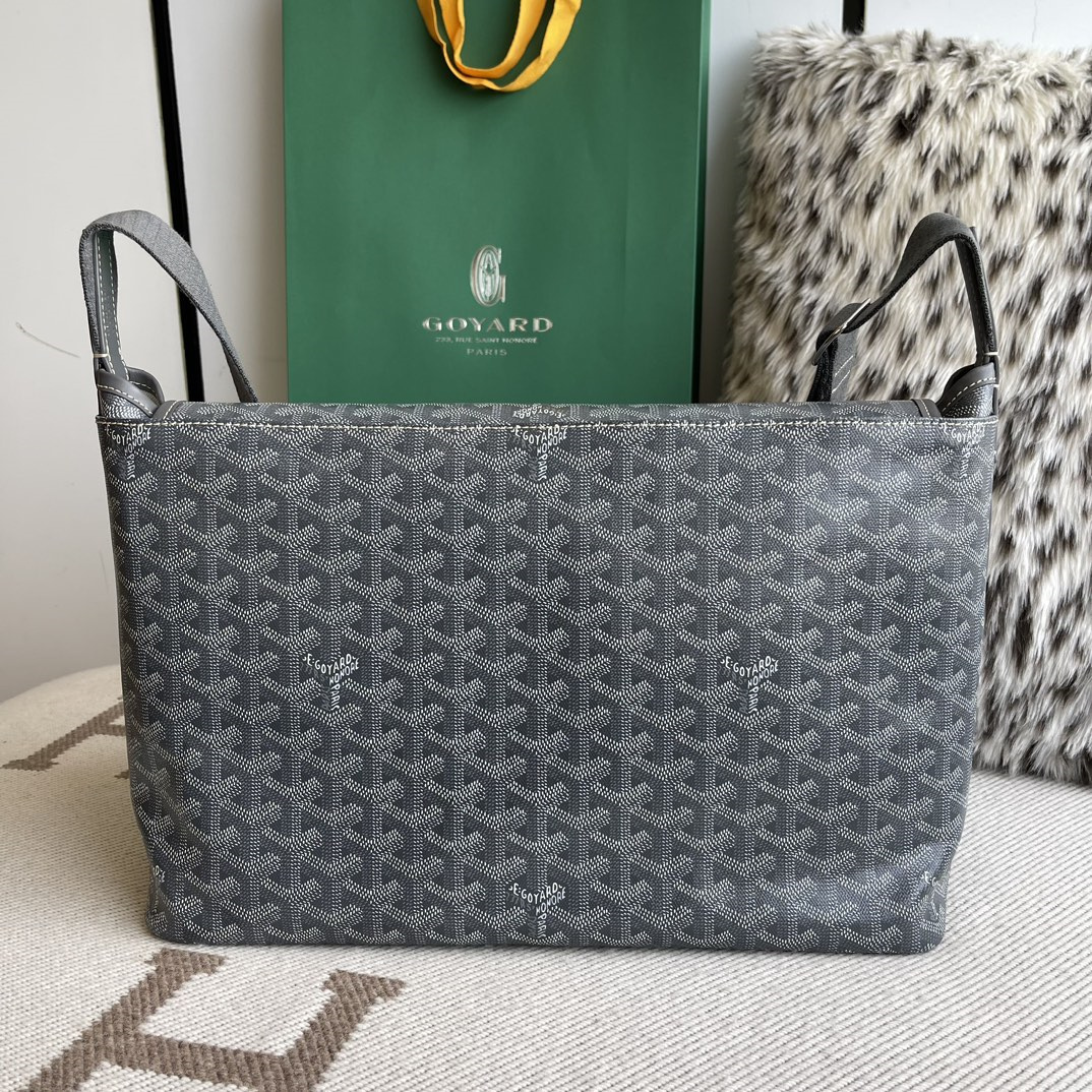 高仿Goyard*Capetien系列CAPETID郵差包灰色中號免檢版