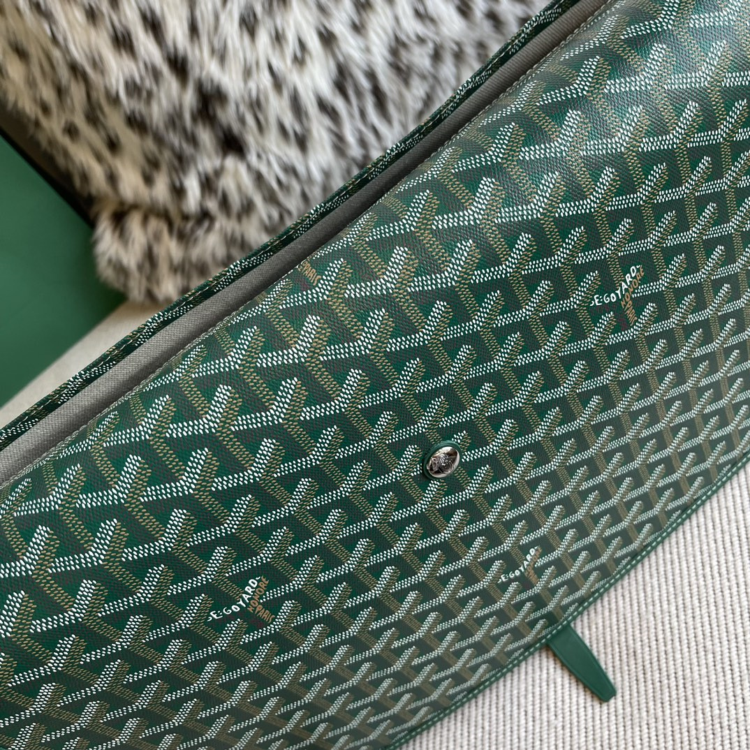 高仿Goyard*Capetien系列CAPETIX郵差包綠色中號免檢版