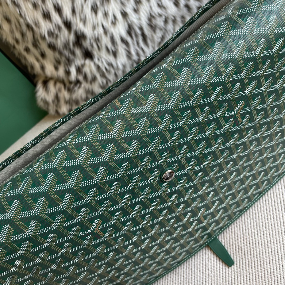 高仿Goyard*Capetien系列CAPETIX郵差包綠色中號免檢版