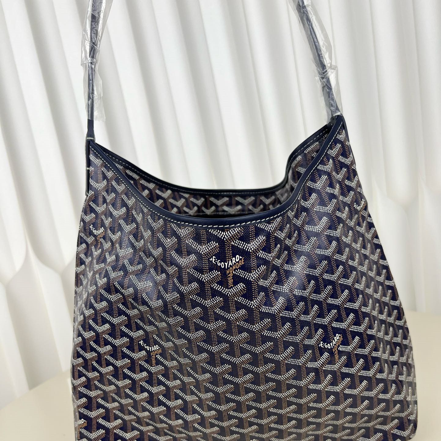 高仿Goyard*Hobo系列BOHEMEB單肩子母手袋深藍免檢版