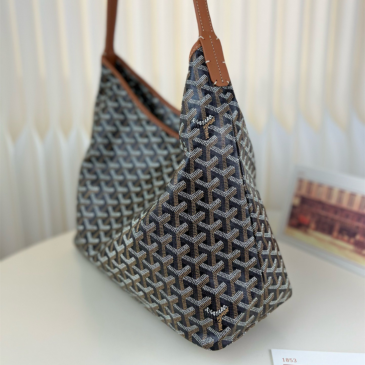 高仿Goyard*Hobo系列BOHEMET單肩子母手袋棕色免檢版