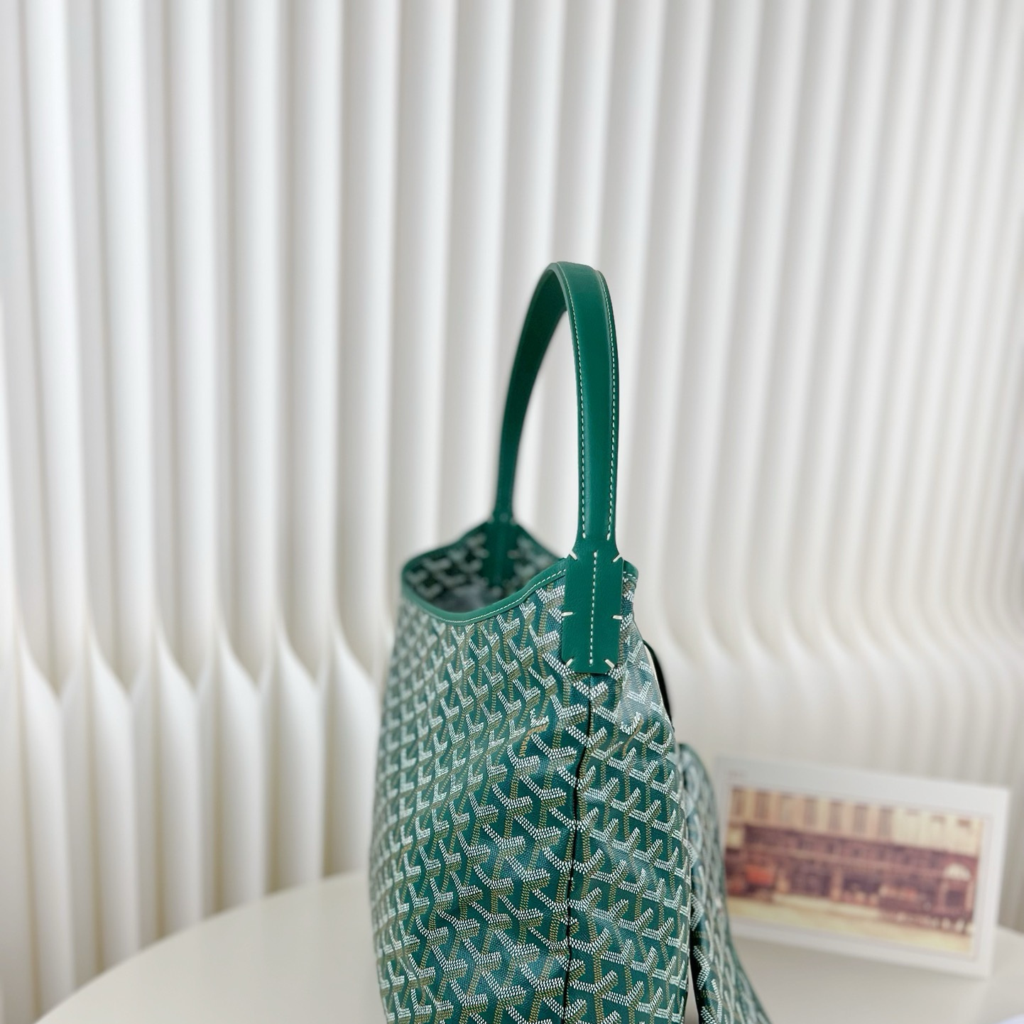 高仿Goyard*Hobo系列BOHEMEU單肩子母手袋綠色免檢版