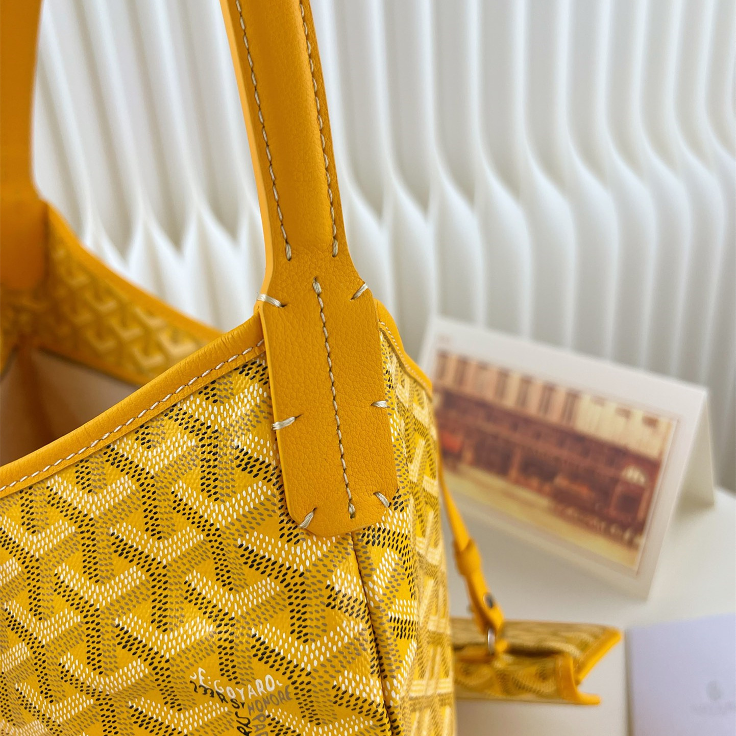 高仿Goyard*Hobo系列BOHEMEQ單肩子母手袋黃色免檢版