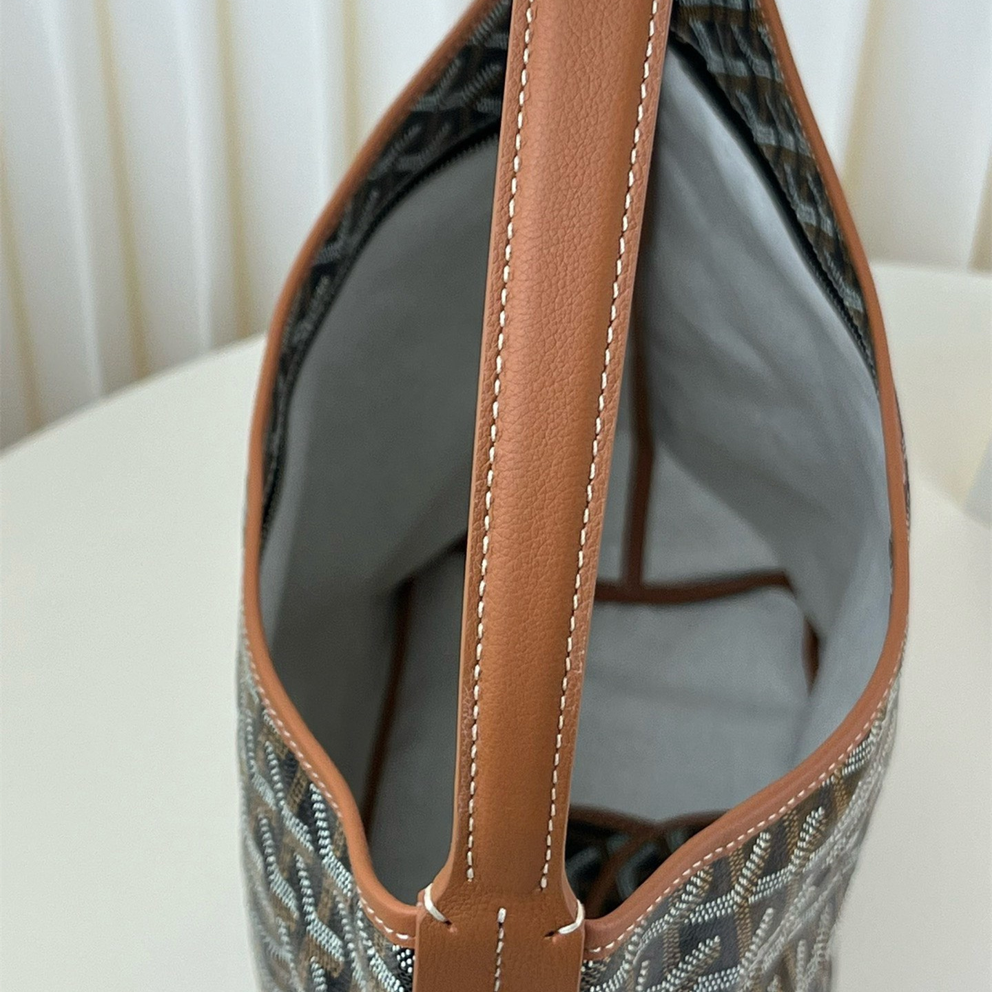高仿Goyard*Hobo系列BOHEMET單肩子母手袋棕色免檢版