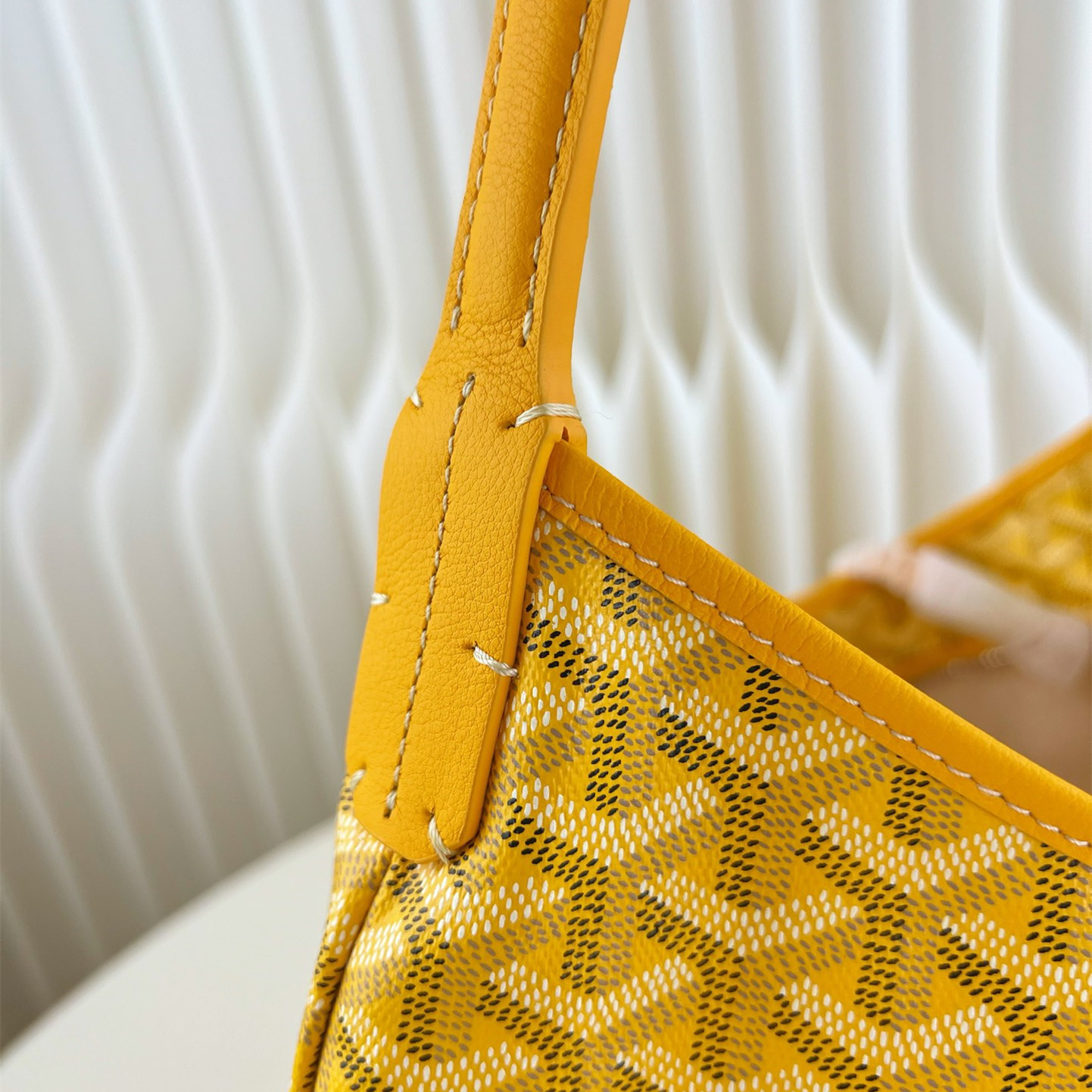 高仿Goyard*Hobo系列BOHEMEQ單肩子母手袋黃色免檢版