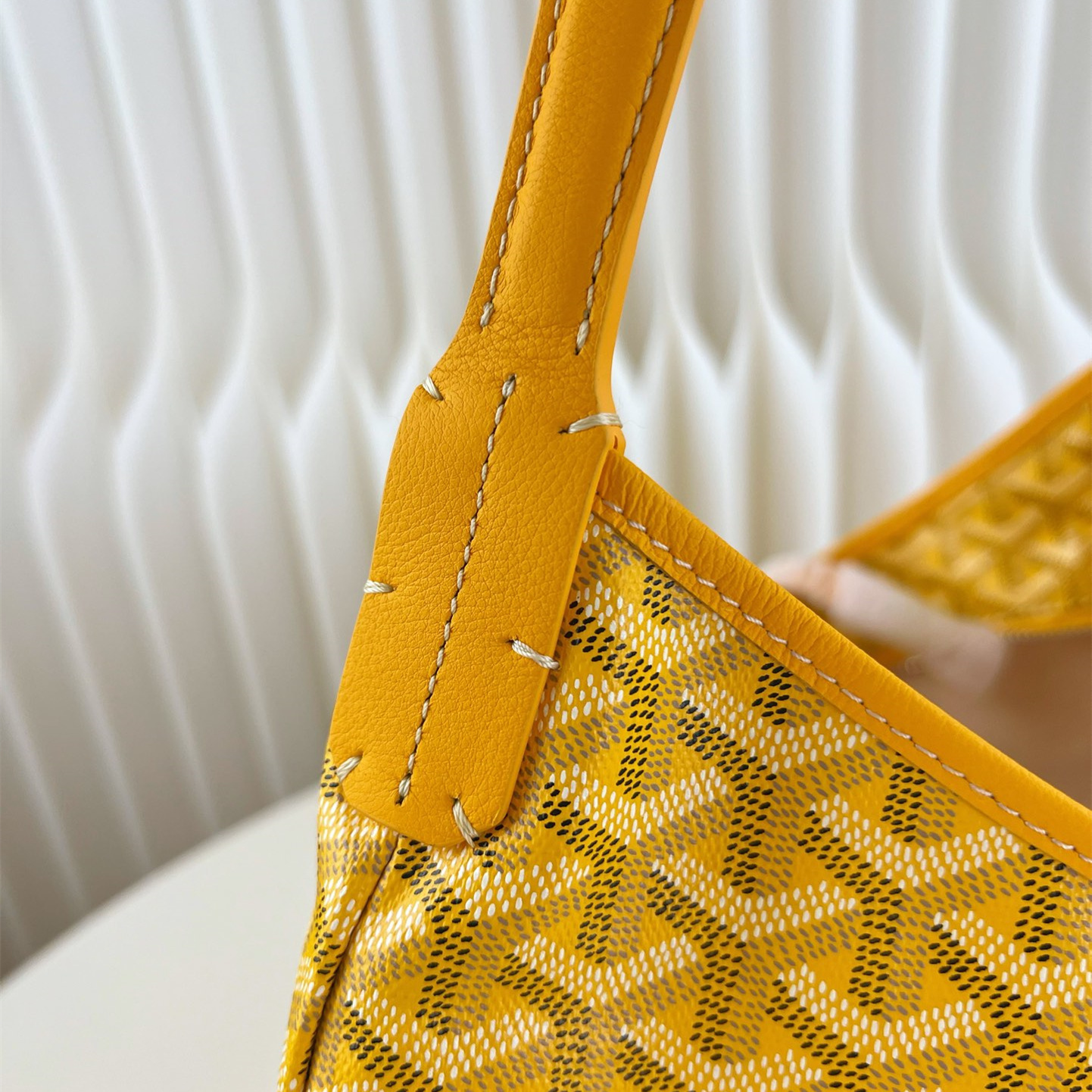 高仿Goyard*Hobo系列BOHEMEQ單肩子母手袋黃色免檢版