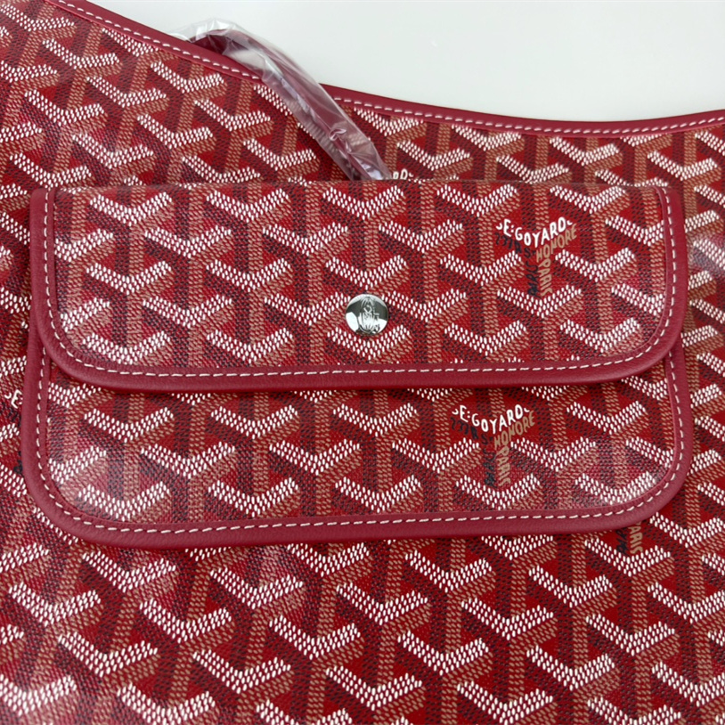 高仿Goyard*Hobo系列BOHEMEA單肩子母手袋紅色免檢版
