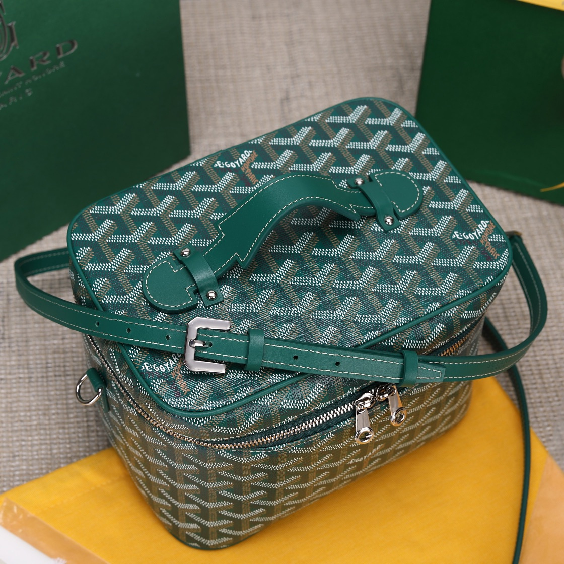 高仿Goyard*Muse系列MUSEVA7單價盒子包綠色免檢版