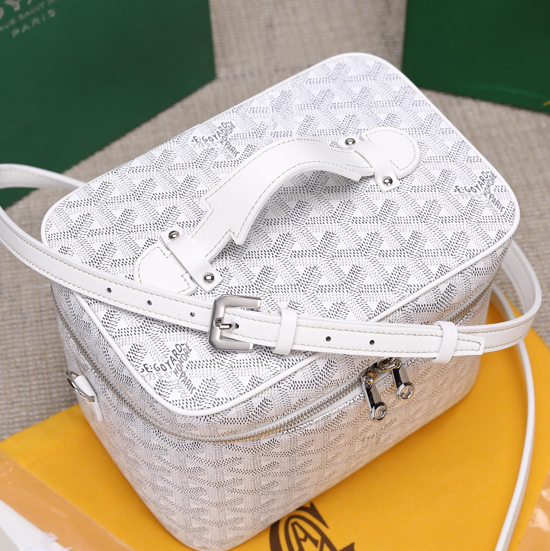 高仿Goyard*Muse系列MUSEVA6單價盒子包白色免檢版