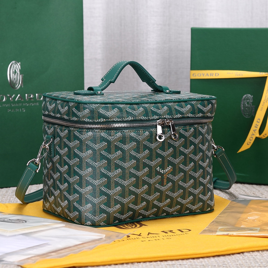 高仿Goyard*Muse系列MUSEVA7單價盒子包綠色免檢版