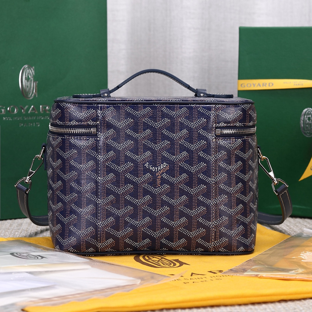 高仿Goyard*Muse系列MUSEVA2單價盒子包深藍免檢版