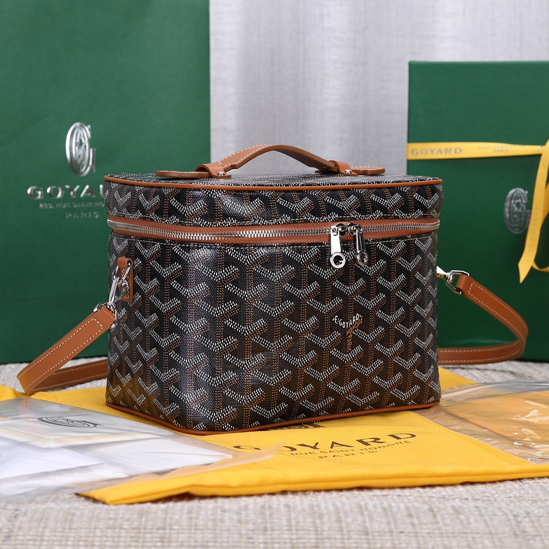 高仿Goyard*Muse系列MUSEVA4單價盒子包棕色免檢版