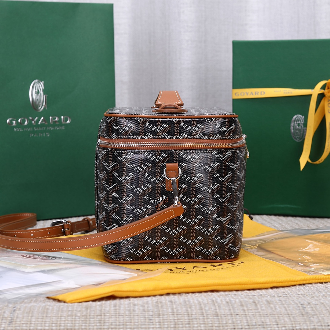 高仿Goyard*Muse系列MUSEVA4單價盒子包棕色免檢版