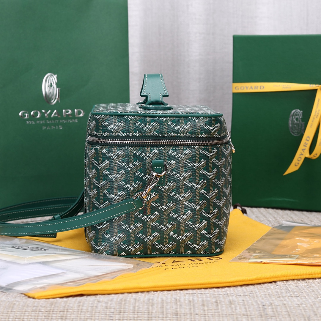高仿Goyard*Muse系列MUSEVA7單價盒子包綠色免檢版