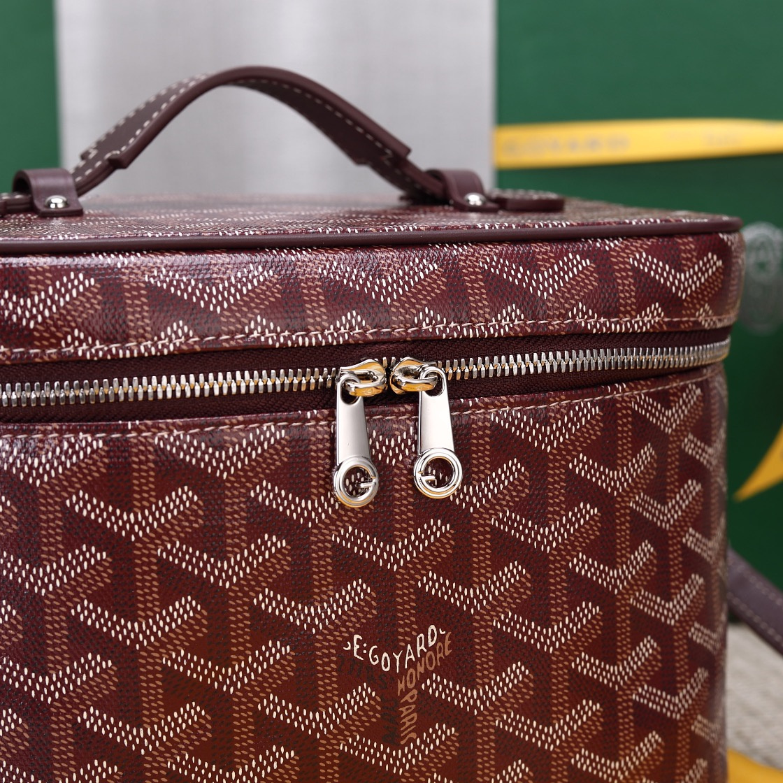 高仿Goyard*Muse系列MUSEVA3單價盒子包朱紅免檢版