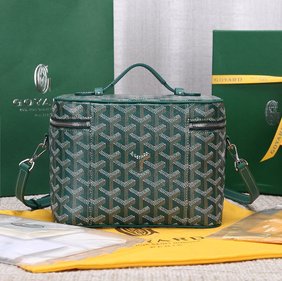 高仿Goyard*Muse系列MUSEVA7單價盒子包綠色免檢版