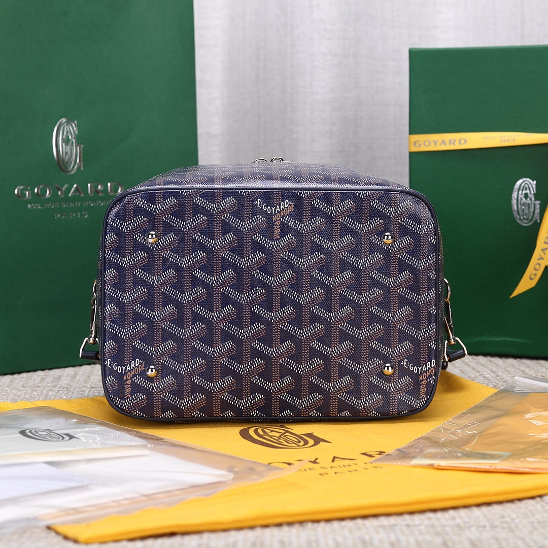 高仿Goyard*Muse系列MUSEVA2單價盒子包深藍免檢版