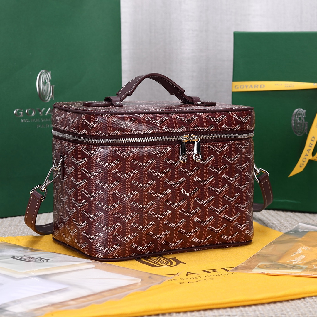 高仿Goyard*Muse系列MUSEVA3單價盒子包朱紅免檢版