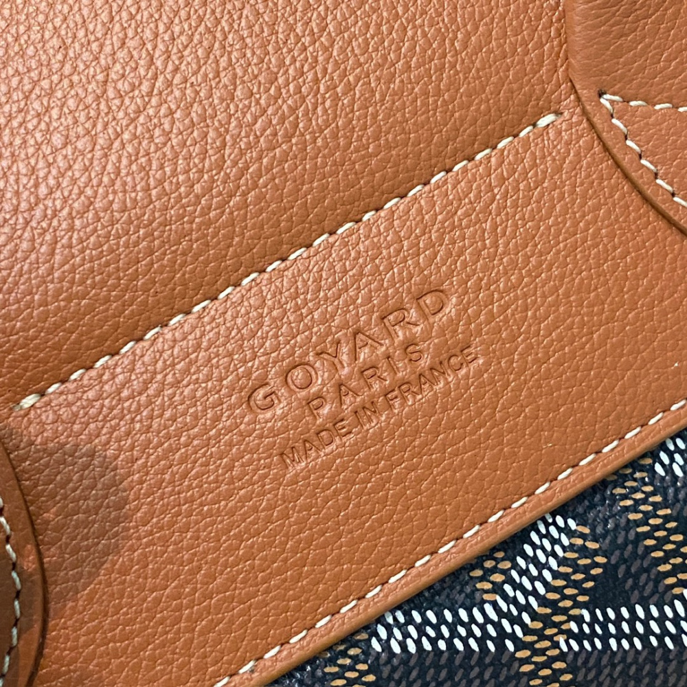 高仿Goyard*ALPIN2經典老花滿印雙肩包棕色免檢版