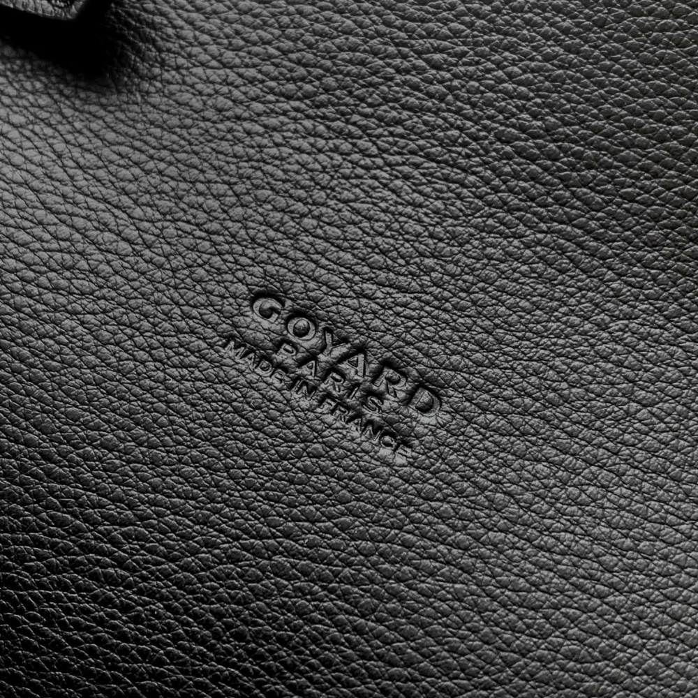 高仿Goyard*CHYPRE5帆布皮革信封袋男女同款黑色免檢版