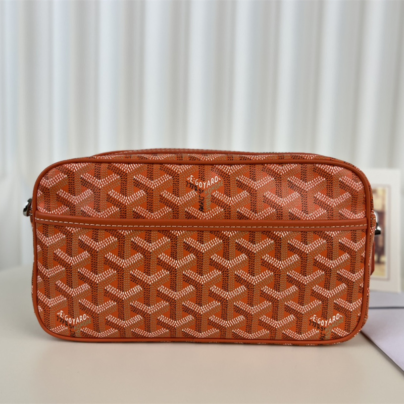 高仿Goyard*CAPVEP11相機郵差包橙色小號免檢版
