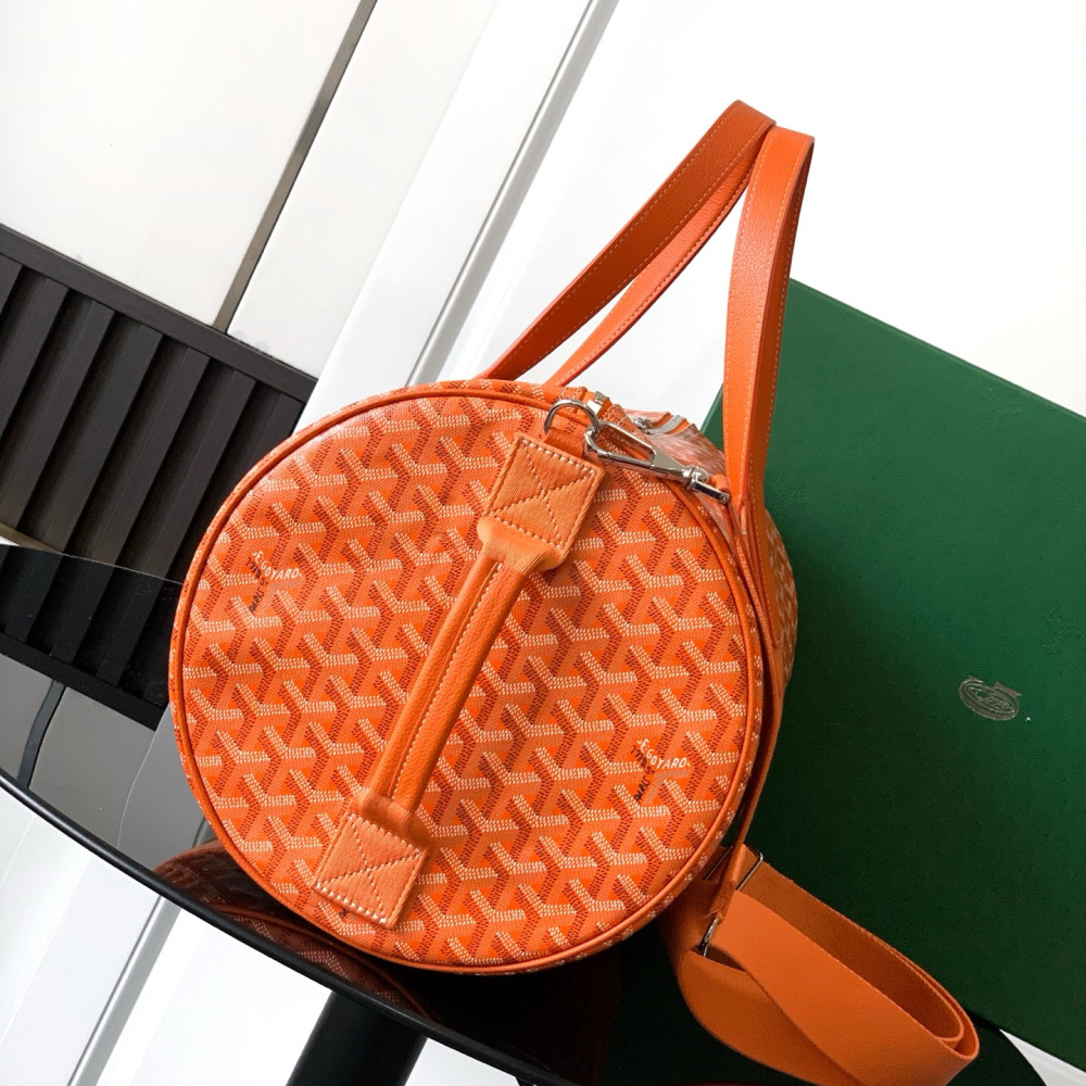 高仿Goyard*BARREL8運動手提旅行袋40橙色免檢版