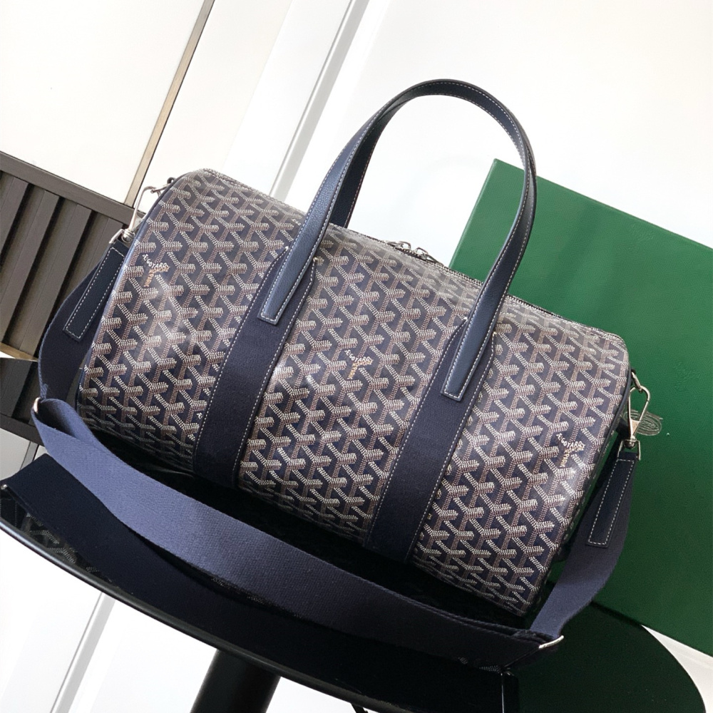 高仿Goyard*BARREL11運動手提旅行袋40深藍免檢版
