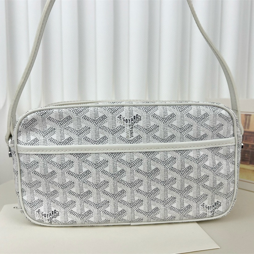 高仿Goyard*CAPVEP1相機郵差包白色小號免檢版