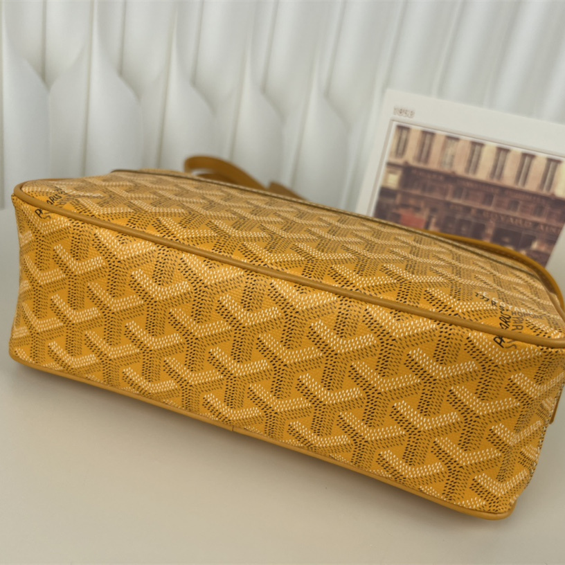 高仿Goyard*CAPVEP8相機郵差包黃色小號免檢版