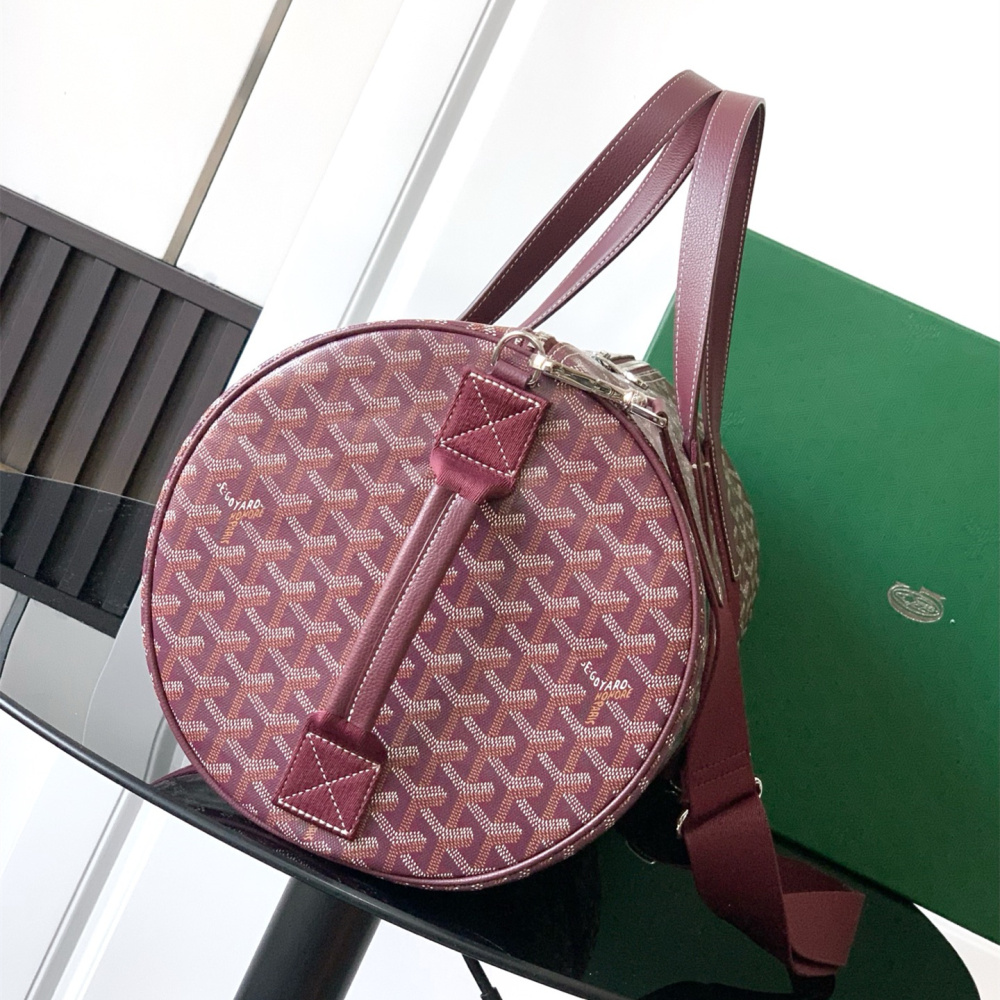 高仿Goyard*BARREL7運動手提旅行袋40朱紅免檢版