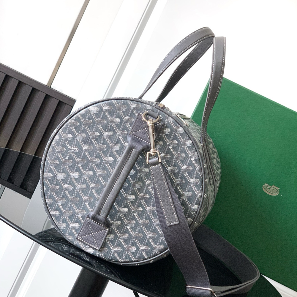 高仿Goyard*BARREL4運動手提旅行袋40灰色免檢版
