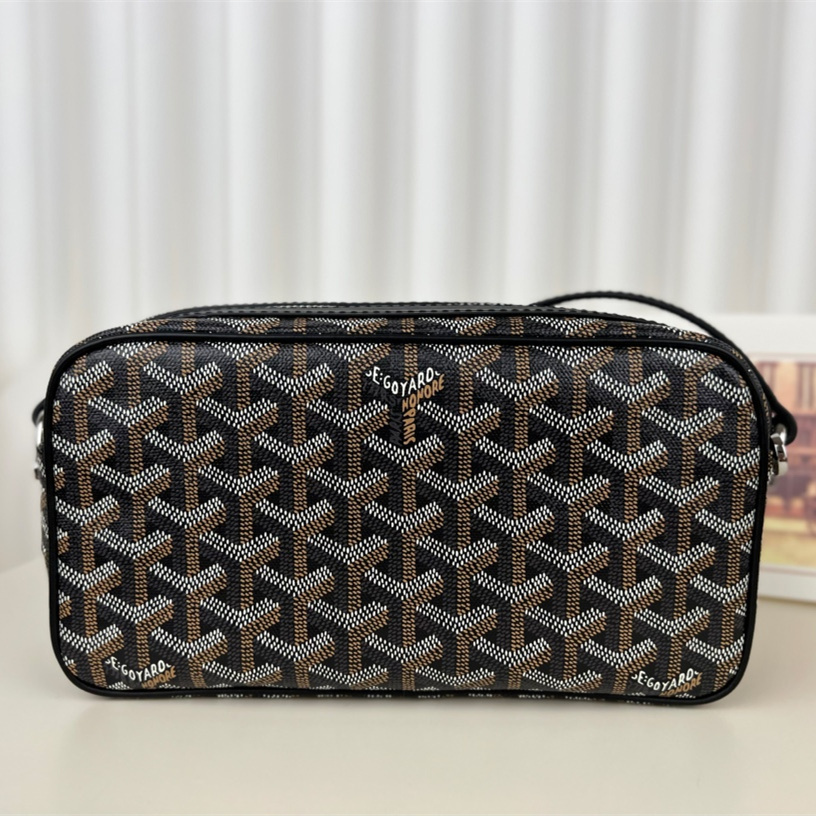 高仿Goyard*CAPVEP5相機郵差包黑色小號免檢版
