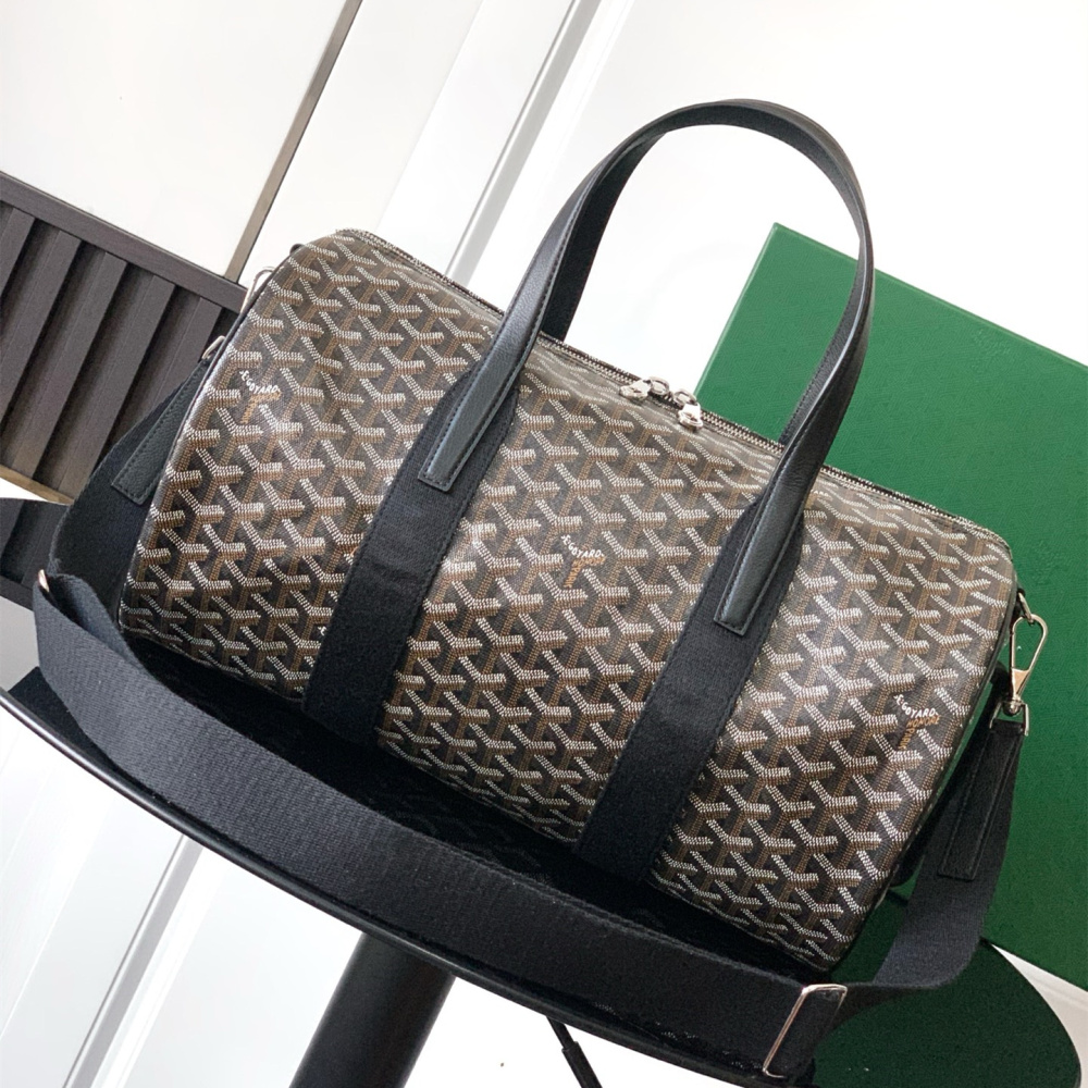 高仿Goyard*BARREL6運動手提旅行袋40黑色免檢版