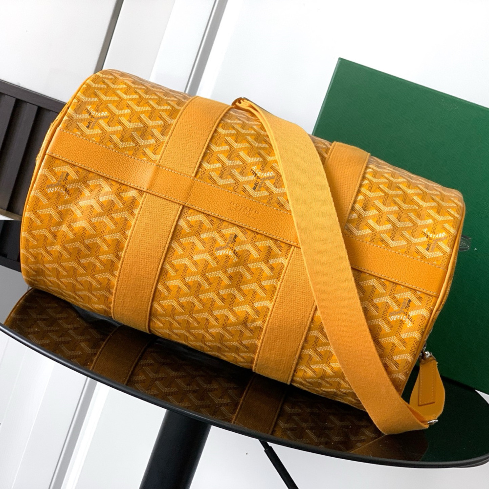 高仿Goyard*BARREL10運動手提旅行袋40黃色免檢版