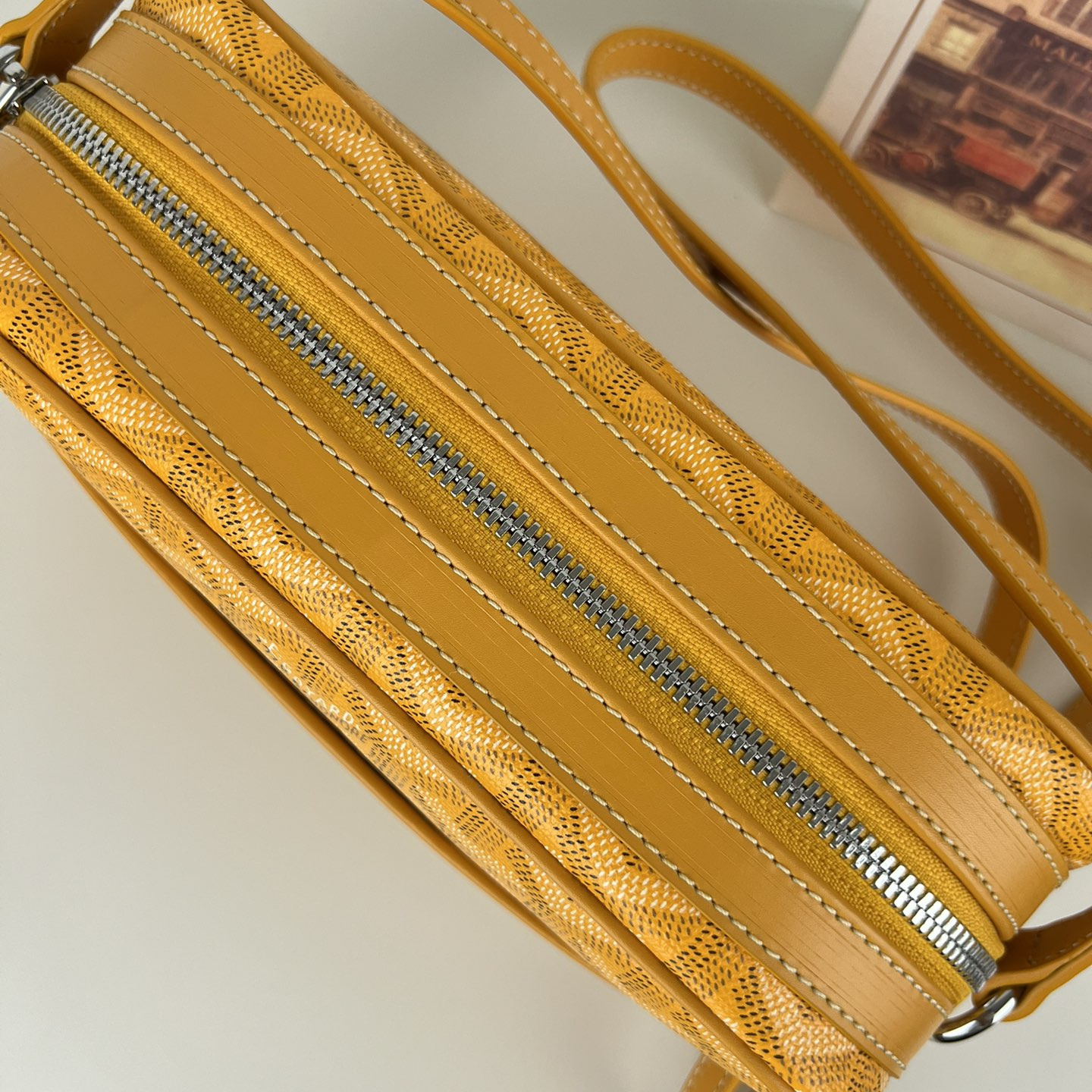 高仿Goyard*CAPVEP8相機郵差包黃色小號免檢版