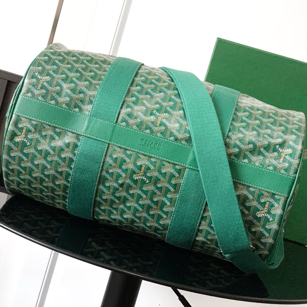 高仿Goyard*BARREL1運動手提旅行袋40綠色免檢版