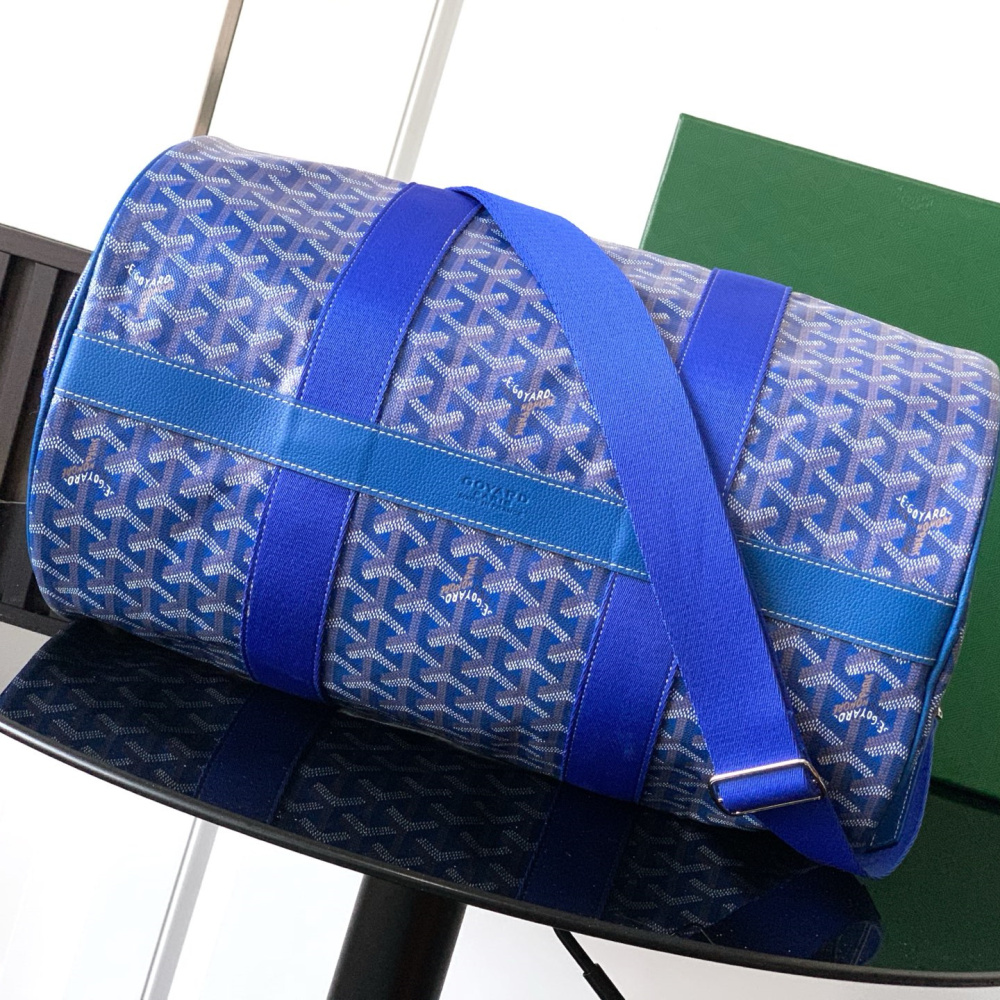 高仿Goyard*BARREL5運動手提旅行袋40藍色免檢版