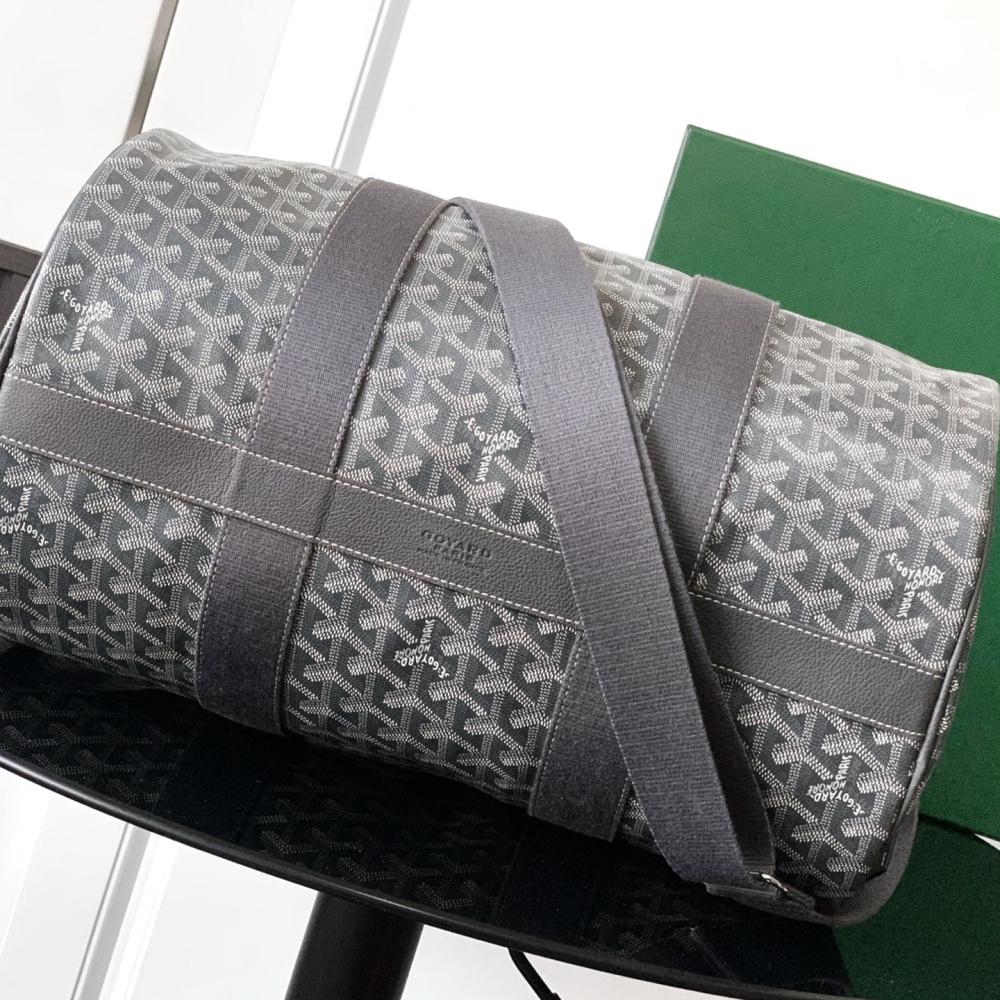 高仿Goyard*BARREL4運動手提旅行袋40灰色免檢版