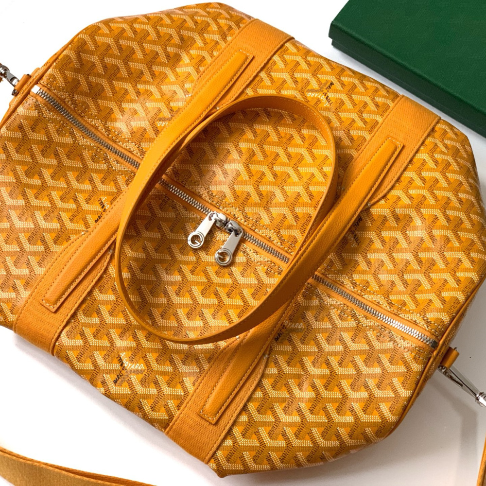 高仿Goyard*BARREL10運動手提旅行袋40黃色免檢版