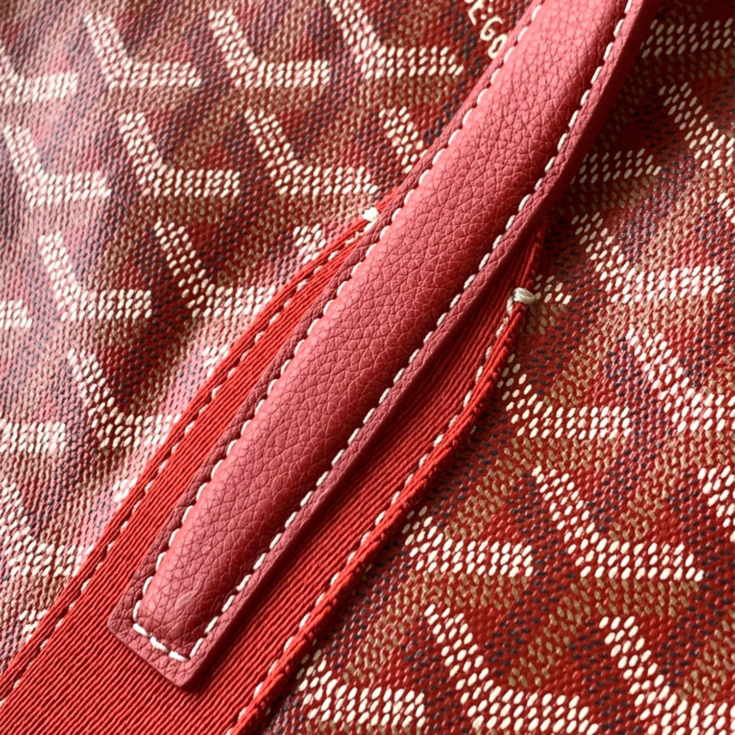 高仿Goyard*BARREL9運動手提旅行袋40紅色免檢版