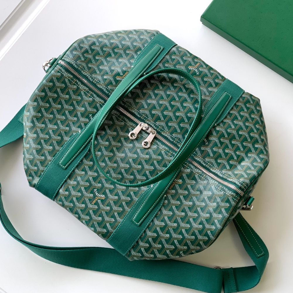 高仿Goyard*BARREL1運動手提旅行袋40綠色免檢版