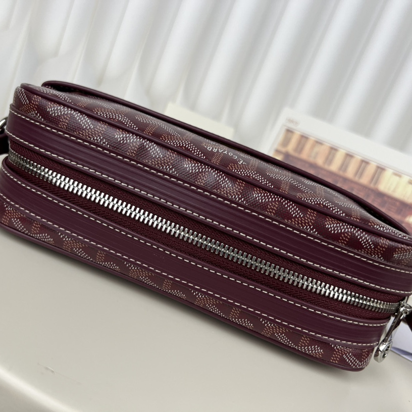 高仿Goyard*CAPVEP9相機郵差包朱紅小號免檢版