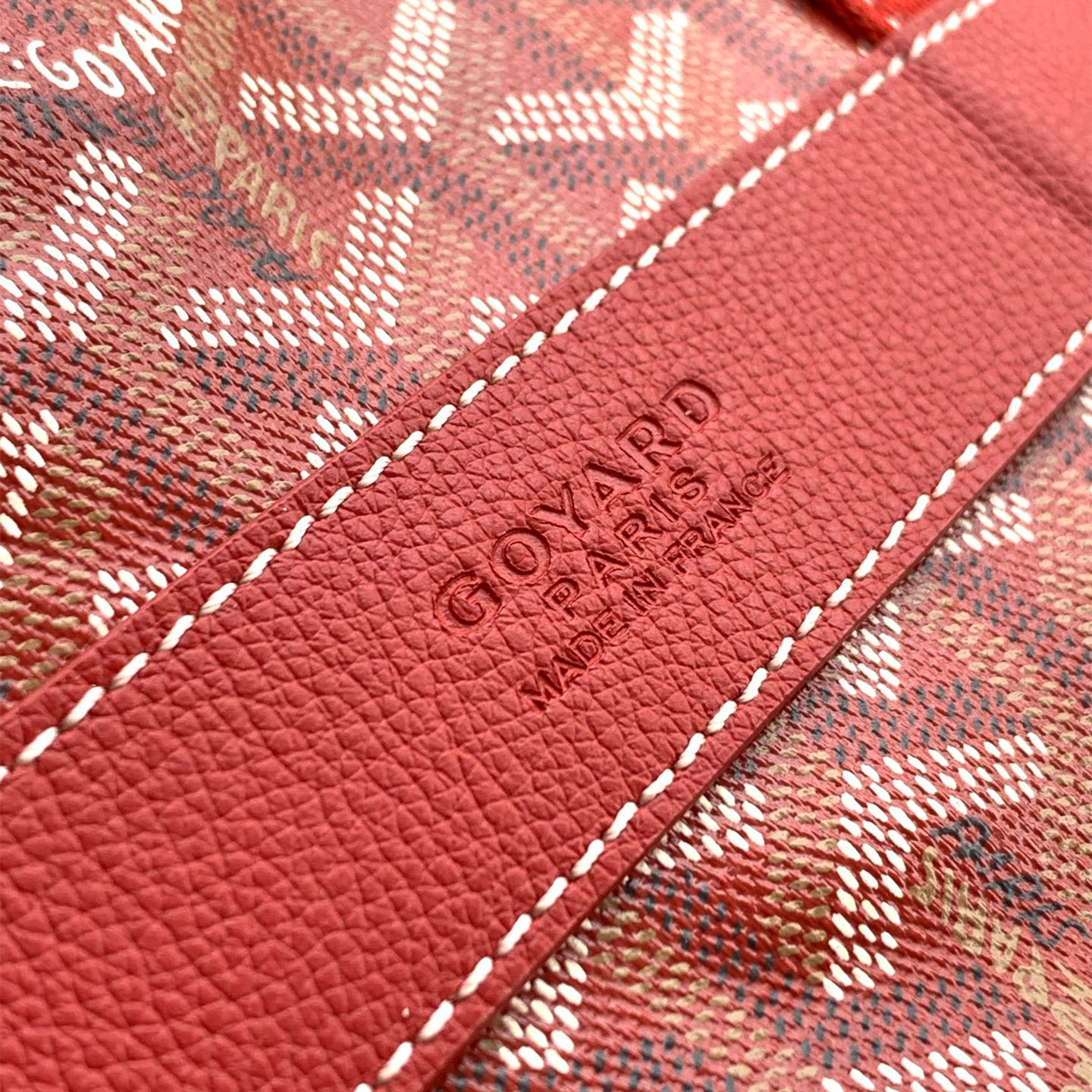 高仿Goyard*BARREL9運動手提旅行袋40紅色免檢版