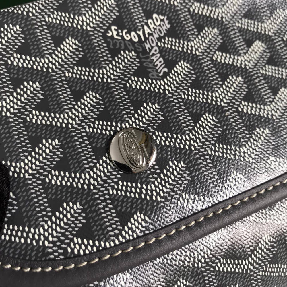 高仿Goyard*STLEGE4折疊雙肩背囊中號灰色免檢版