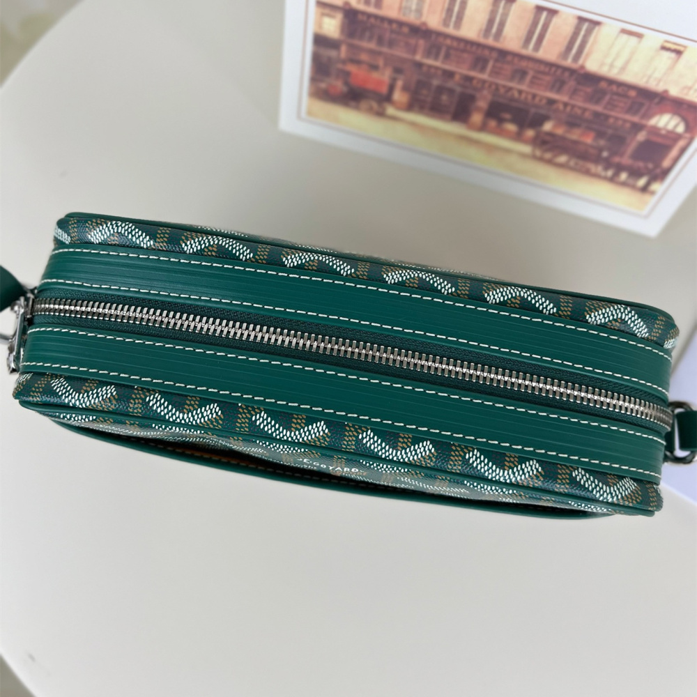 高仿Goyard*CAPVEP3相機郵差包綠色小號免檢版