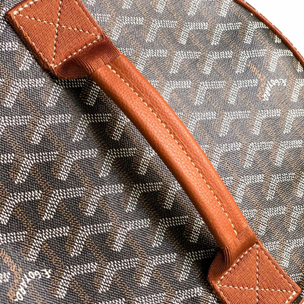 高仿Goyard*BARREL3運動手提旅行袋40棕色免檢版